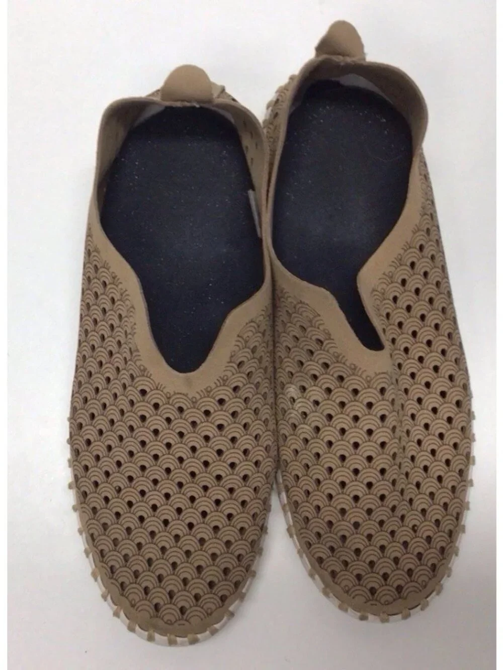 Ilse Jacobsen Tulip Women’s EU 37 US 6.5 Beige Leather Slip On Shoes Comfort